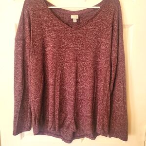 a new day burgundy/maroon sweater size M